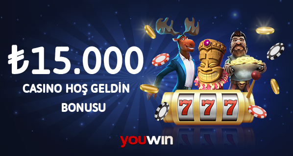 Youwin casino hoş geldin bonusu.