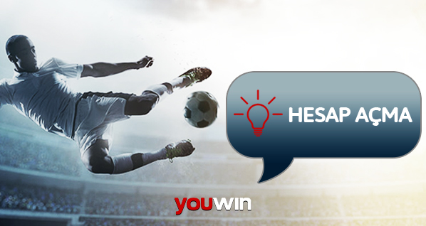 Youwin sitesinde hesap açmak.