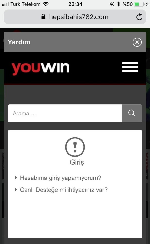 Youwin Giriş Yapamıyorum